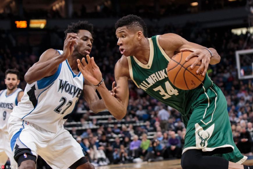 今日NBA战报，字母哥40+20统治禁区，勇士替补席杀出奇兵，西部排名一夜变天